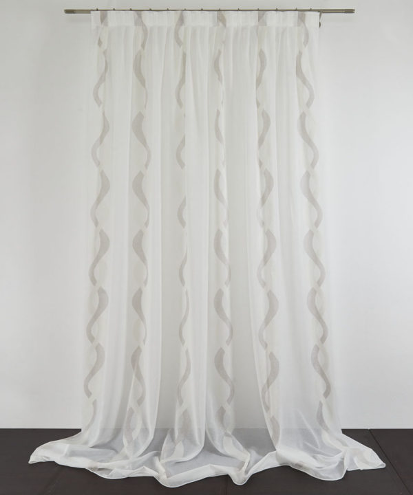 Tessuto Tenda Gloria col. Tortora 07 + Confezione sartoriale "piega fissa" SU MISURA €59.90 al metro