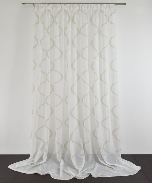 Tessuto Tenda Gonzalez col. Tortora 27 + Confezione sartoriale "piega fissa" SU MISURA €59.90 al metro