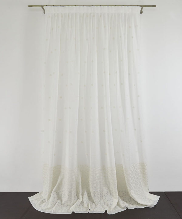 Tessuto Tenda RIC col. Beige + Confezione sartoriale "piega fissa" SU MISURA €65.00 al metro