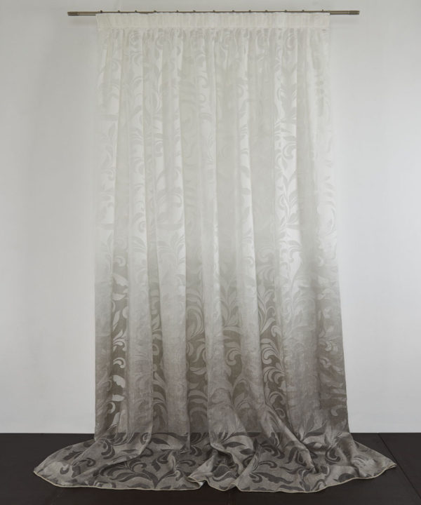 Tessuto Tenda ADDIS col. Tortora + Confezione sartoriale "piega fissa" SU MISURA €75.00 al metro