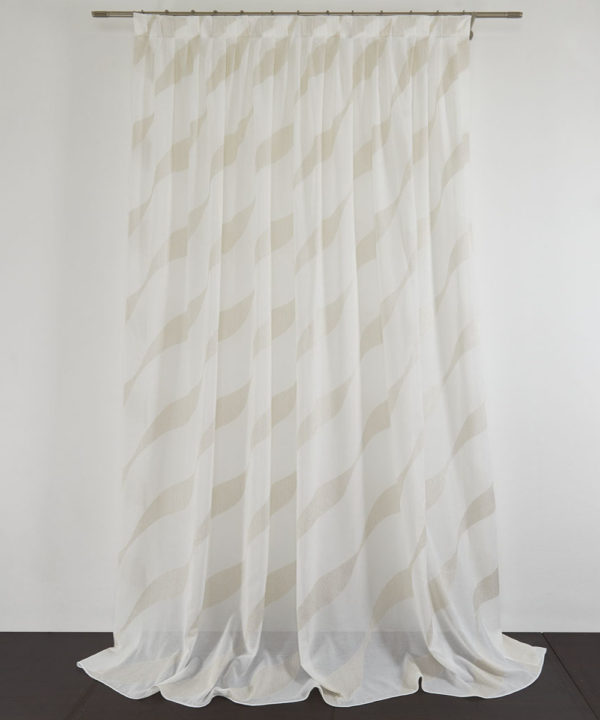 Tessuto Tenda ALEO col. Beige 08 + Confezione sartoriale "piega fissa" SU MISURA €59,00 al metro