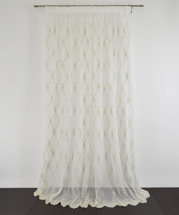 Tessuto Tenda CLOVE col. 0101 + Confezione sartoriale "piega fissa" SU MISURA €68.00 al metro