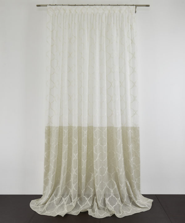 Tessuto Tenda EDWARD col. 0101 + Confezione sartoriale "piega fissa" SU MISURA €79.90 al metro