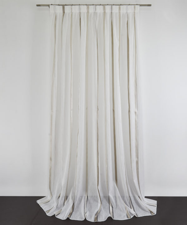 Tessuto Tenda FRANK col. 0301 + Confezione sartoriale "piega fissa" SU MISURA €49.50 al metro