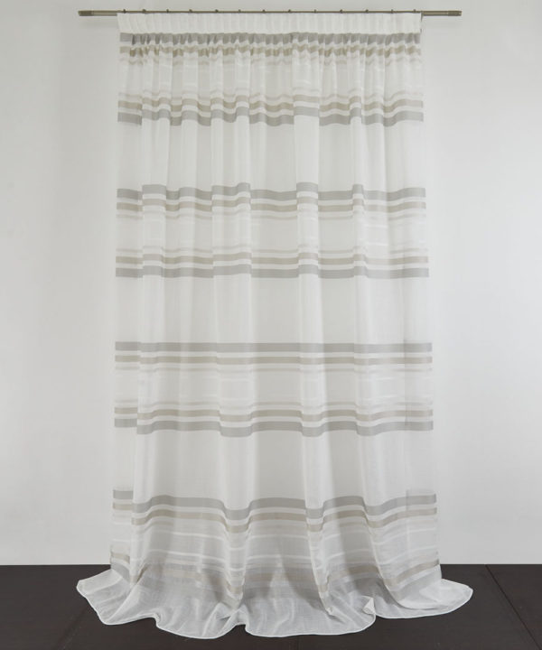 Tessuto Tenda LUOISE col. 0101 + Confezione sartoriale "piega fissa" SU MISURA €55,00 al metro