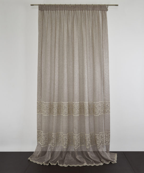 Tessuto Tenda Marlyn col. 0301 + Confezione sartoriale "piega fissa" SU MISURA €65.00 al metro