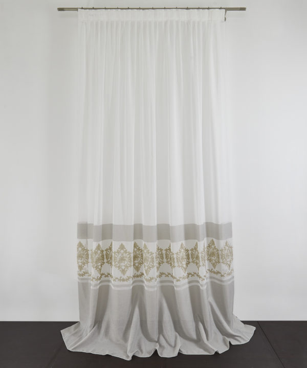 Tessuto Tenda REESE col. 0201 + Confezione sartoriale "piega fissa" SU MISURA €59.90 al metro