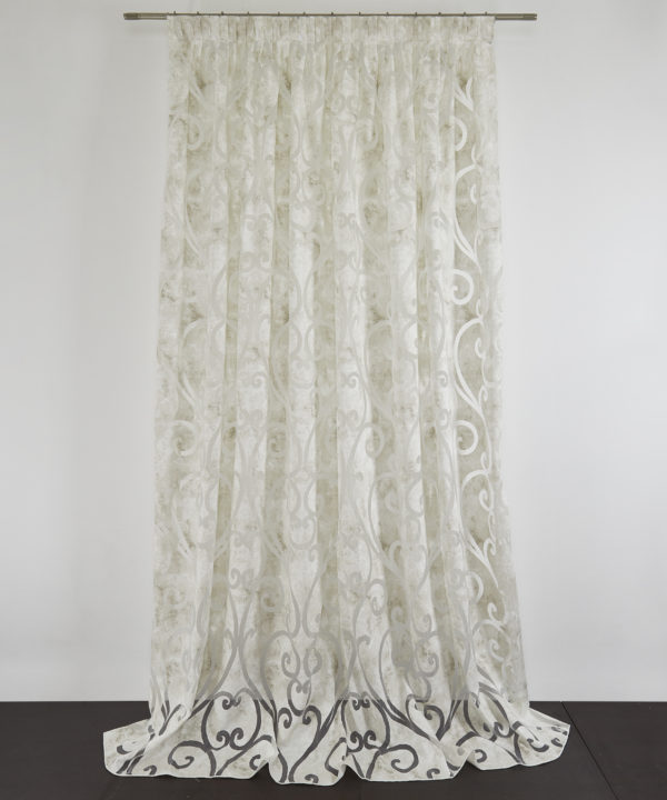 Tessuto Tenda VIENNA col. 0201 + Confezione sartoriale "piega fissa" SU MISURA €69.90 al metro