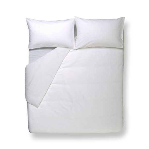 Parure Copripiumino 100% Cotone - Bianco