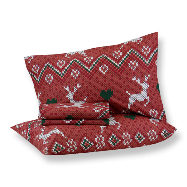 Completo Lenzuola St. Moritz Rosso