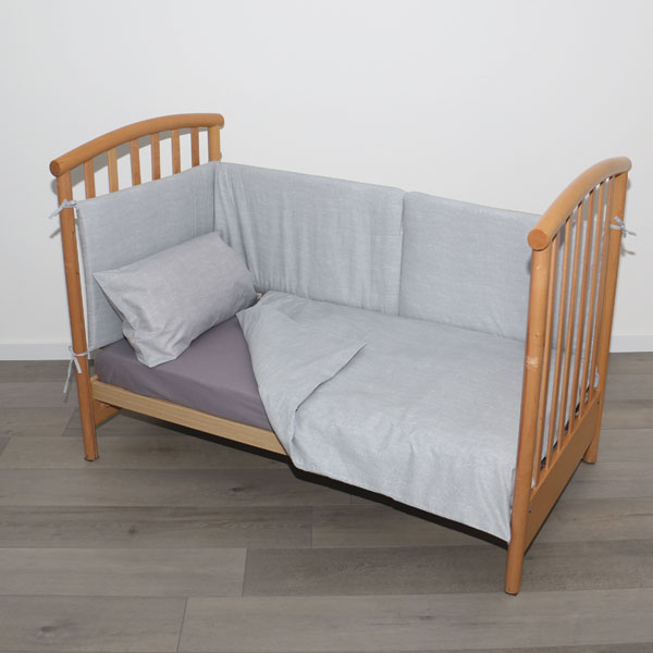 Parure Copripiumino Lettino Skin - Perla