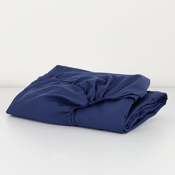 Sotto-Con-Angoli-Mano-Seta-Continuativo-Blu°