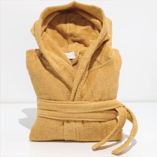 Accappatoio-Spugna-Soft-Ocra