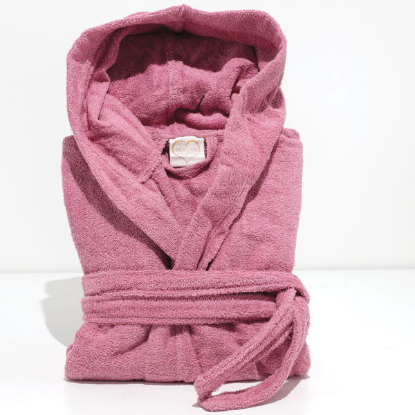 Accappatoio-Spugna-Soft-Rosa