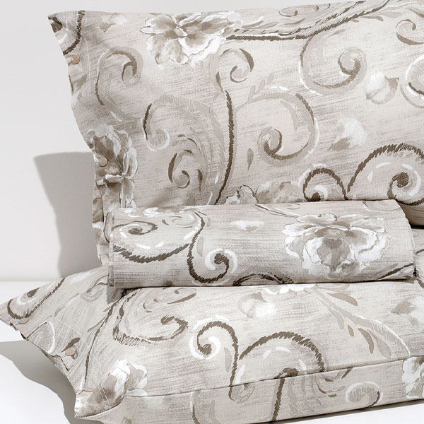 Parure-Copripiumino-Arabesque-Tortora