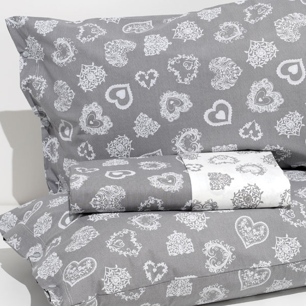 Parure-Copripiumino-FLANELLA Shabby-Cuori-2022-Grigio