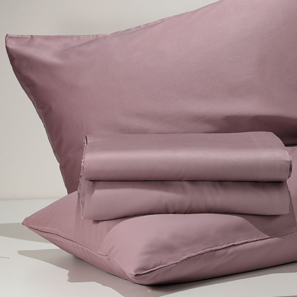 Completo-Letto-Raso-Tinta-Unita-Malva