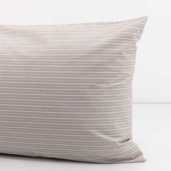 Federa-Frida-100%-Cotone-Righe-Tortora