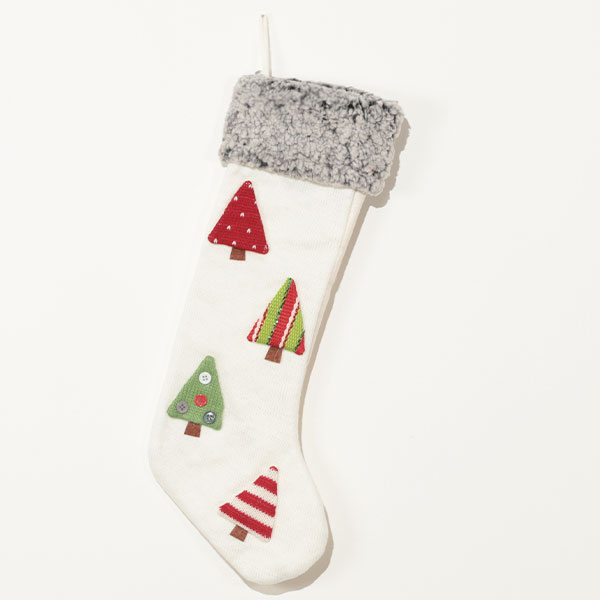 Calza-Befana-Alberi-Bianco