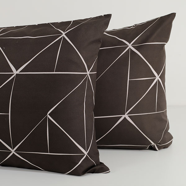 Coppia-Federe-Modern-Percalle-Nero