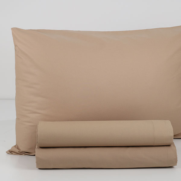 Completo-Lenzuola-Tinta-Unita-Continuativo Color Sabbia-1