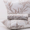 Parure-Copripiumino-Matrimoniale-100%-Cotone-Palmera-Tortora