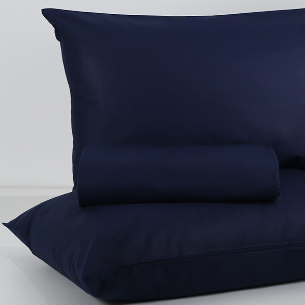 Parure-Copripiumino-Tinta-Unita-Continuativo Color Blu