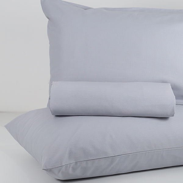 Parure-Copripiumino-Tinta-Unita-Continuativo Color Perla