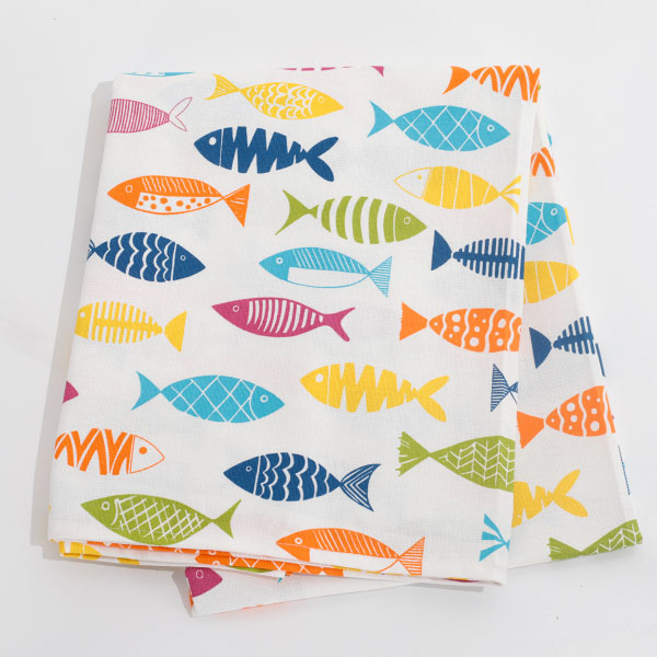 Tovaglia-Estate-100%-Cotone-Pesci-