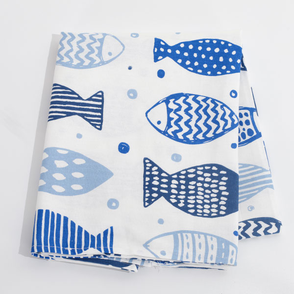 Tovaglia-Estate-100%-Cotone-Pesci-Blu
