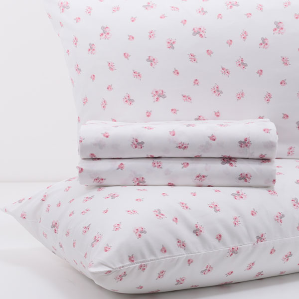 Completo-Letto-Frida-mano seta® Bocciolo-Malva