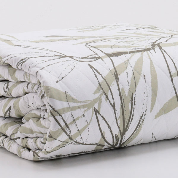 Trapuntino-100%-Cotone-Palmera-Verde