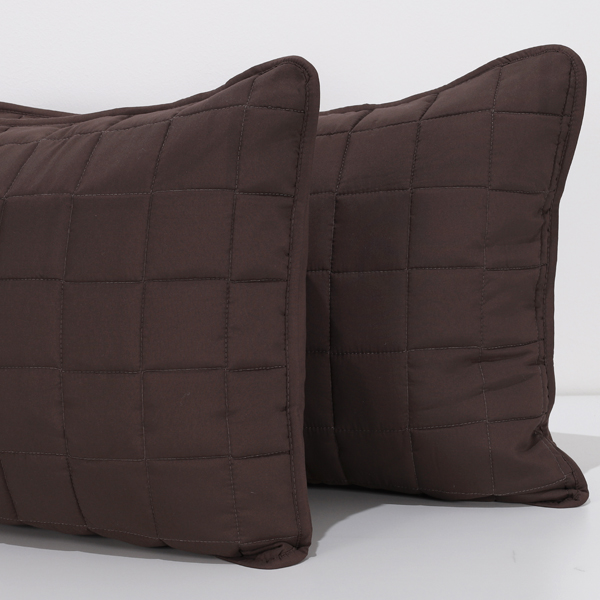 Coppia Copriguanciale Trapuntato mano seta® Tinta Unita Pietra