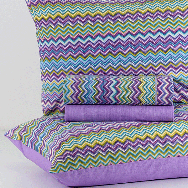 Completo-Letto-ZigZag-Viola