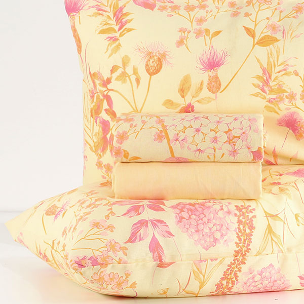 Completo-Lenzuola-Flora-Ambra