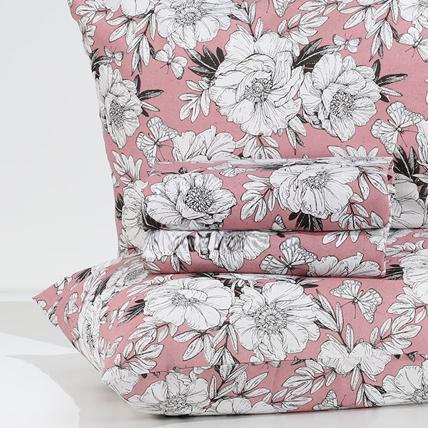 Completo-Lenzuola-Cotton-Design-Malva