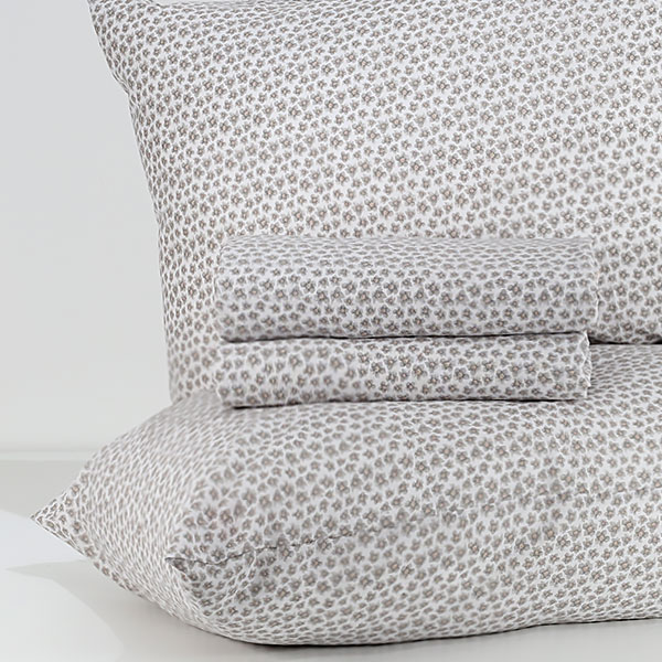 Completo-Lenzuola-Cotton-Fiorellino-Beige