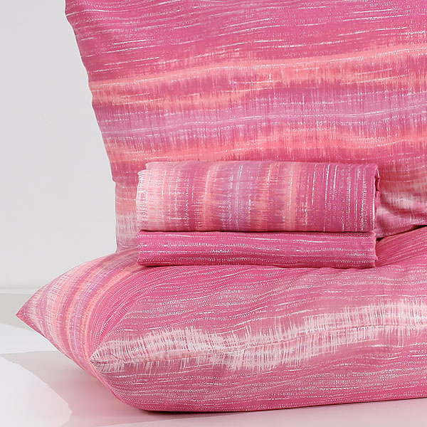 Completo-Lenzuola-Cotton-Graffiti-Fuxia