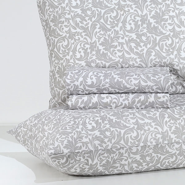 Completo-Lenzuola-Cotton-Jacquard Perla