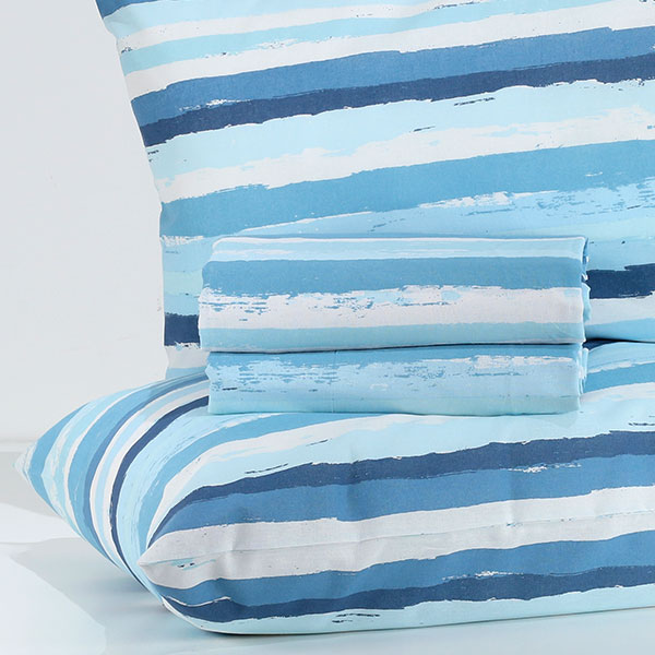 Completo-Lenzuola-Cotton-Line-Blu
