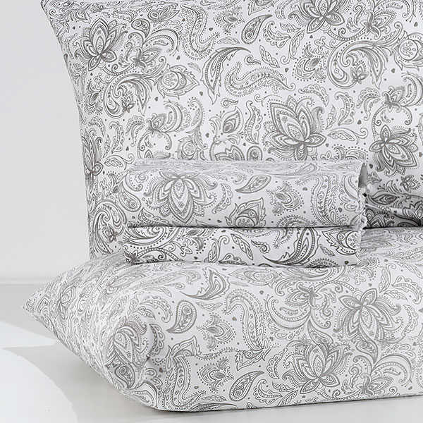Completo-Lenzuola-Cotton-Ramage-Grigio