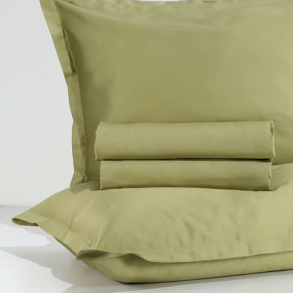 Completo-Lenzuola-Raso-Di-Cotone-Egiziano-Oliva