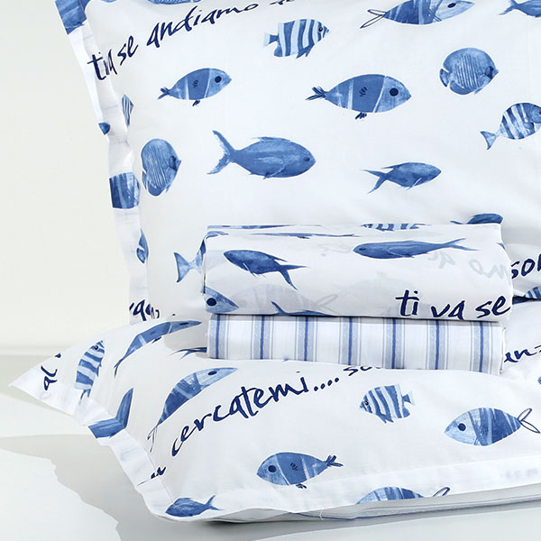 Completo Lenzuola Percalle 100% cotone "Dory"
